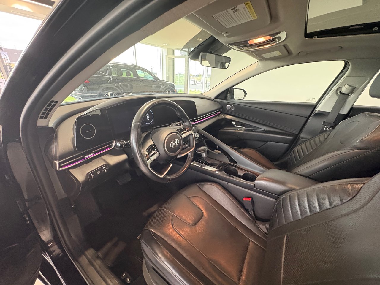 2023 Hyundai Elantra Hybrid Luxury + CAMERA + CARPLAY + TOIT + CUIR + WOW!+++