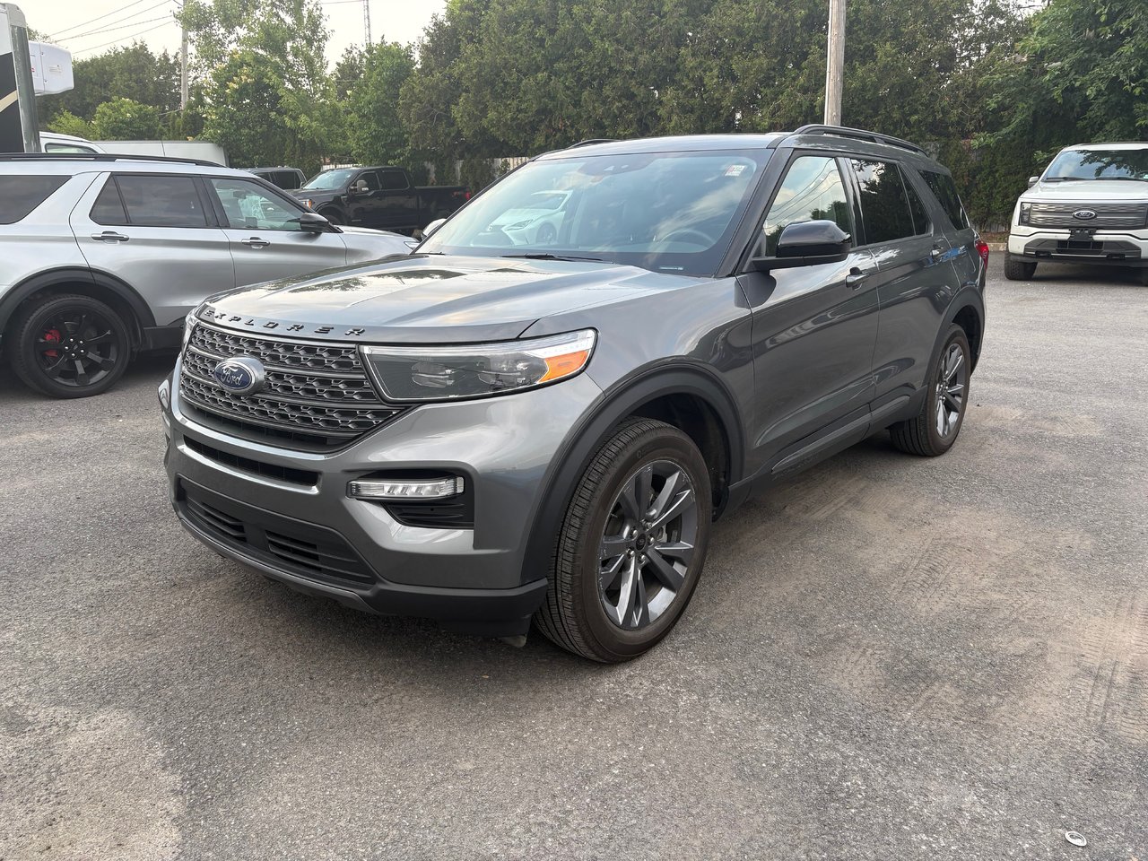 Gray (Carbonized Grey Metallic) 2023 Ford Explorer SUV / Crossover All-Wheel Drive Automatic