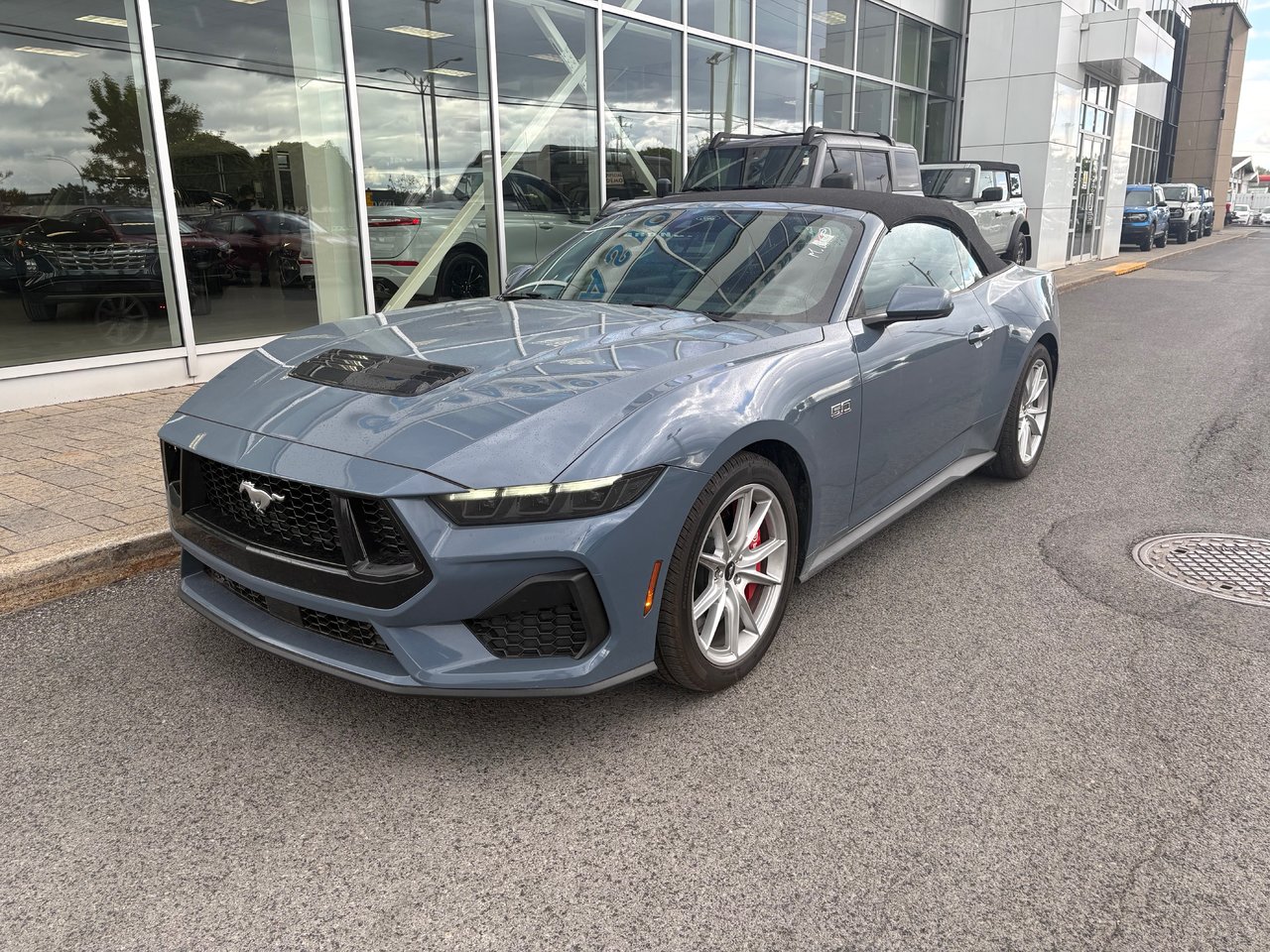 Blue 2025 Ford Mustang GT Premium Convertible RWD Convertible Rear-Wheel Drive