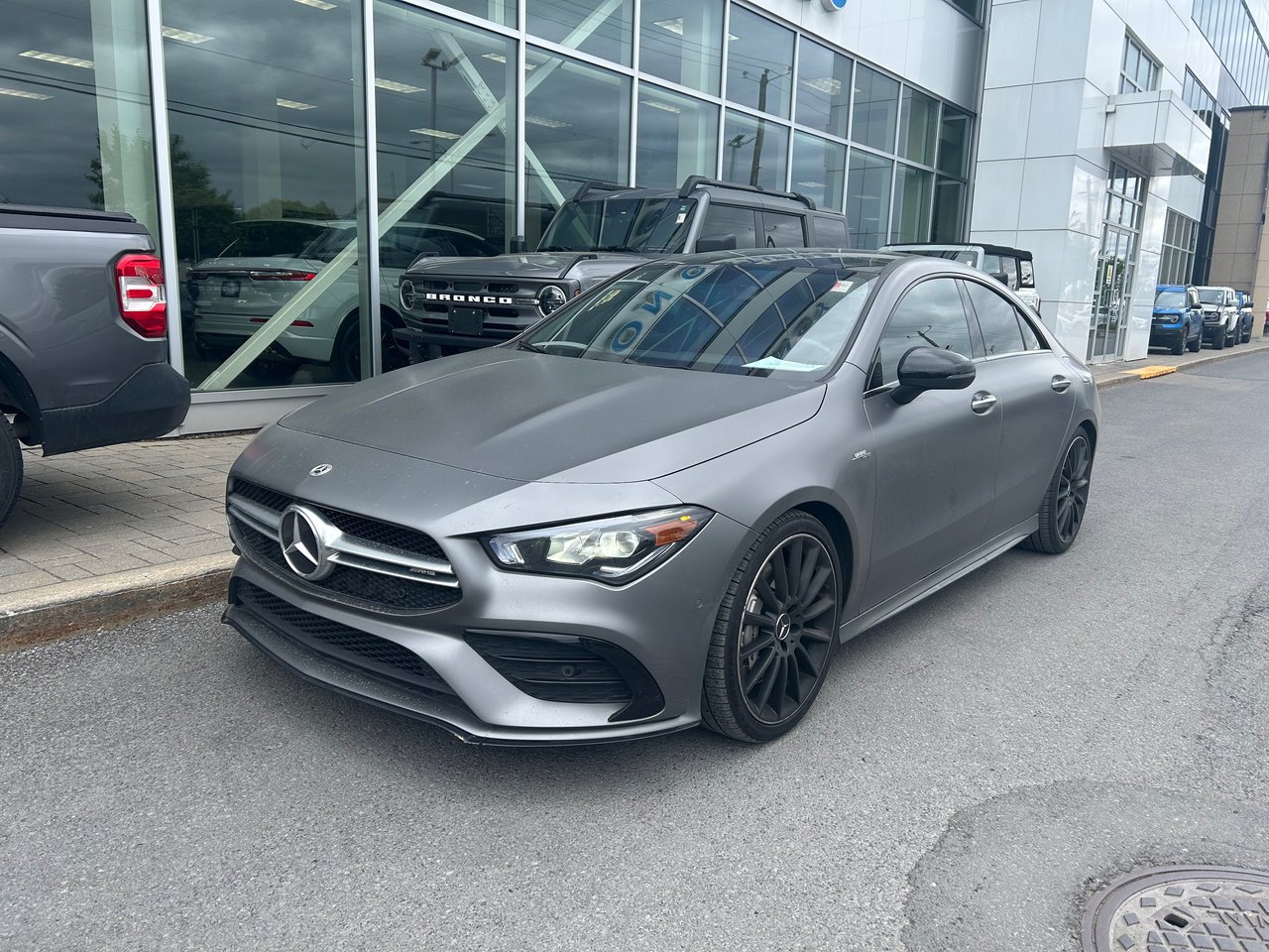 Gray 2022 Mercedes-Benz CLA AMG CLA 35 4MATIC Coupe All-Wheel Drive Automatic