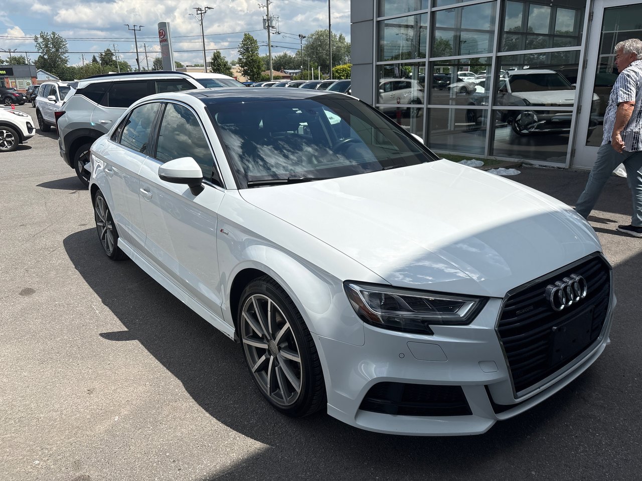 White 2017 Audi A3 Sedan Automatic