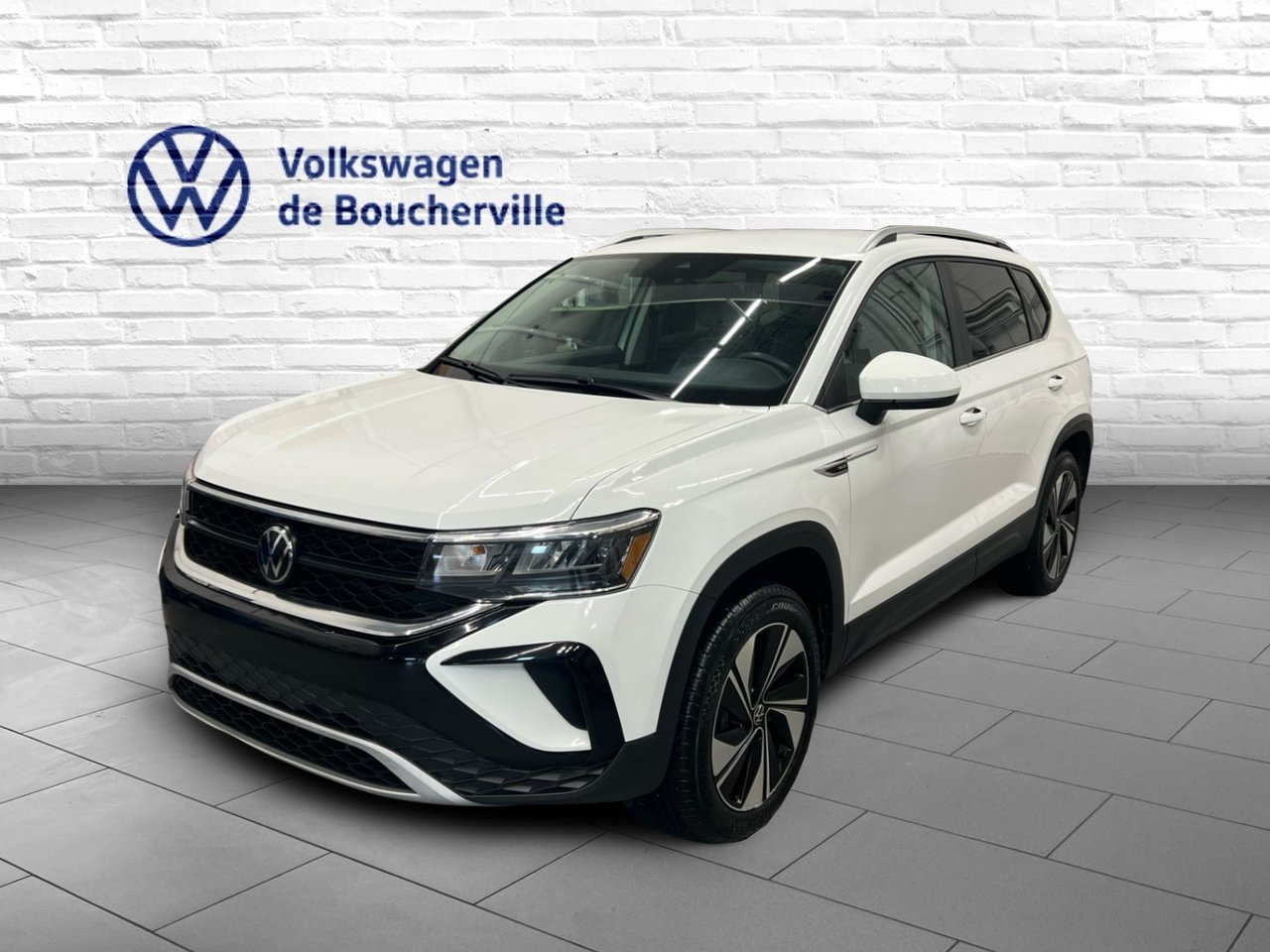 Pure White 2024 Volkswagen Taos SUV / Crossover Automatic