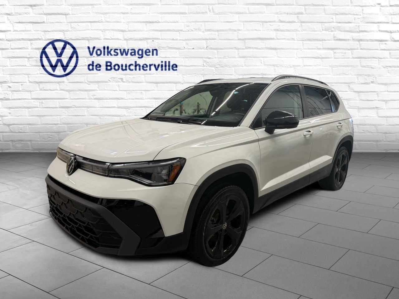 Pure White 2025 Volkswagen Taos Comfortline Black Edition 4Motion SUV / Crossover Automatic