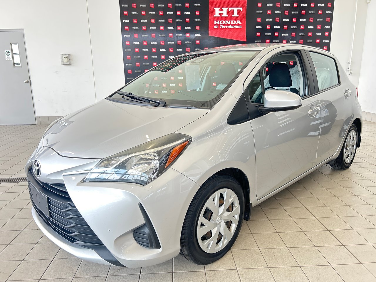 Silver 2018 Toyota Yaris LE Hatchback Front-Wheel Drive Automatic