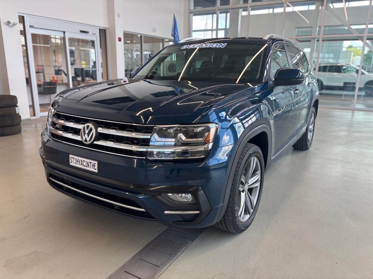 Volkswagen Atlas Highline R-LINE ENS CAPITAINE CUIR TOIT NAVIGATION 2019 JAMAIS ACCIDENTÉ