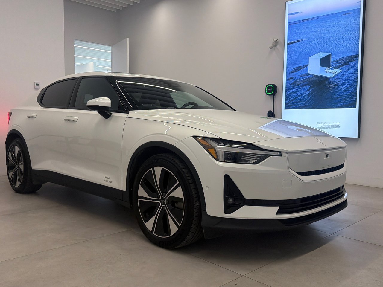 White (SNOW METALLIC) 2024 Polestar 2 Sedan All-Wheel Drive Automatic