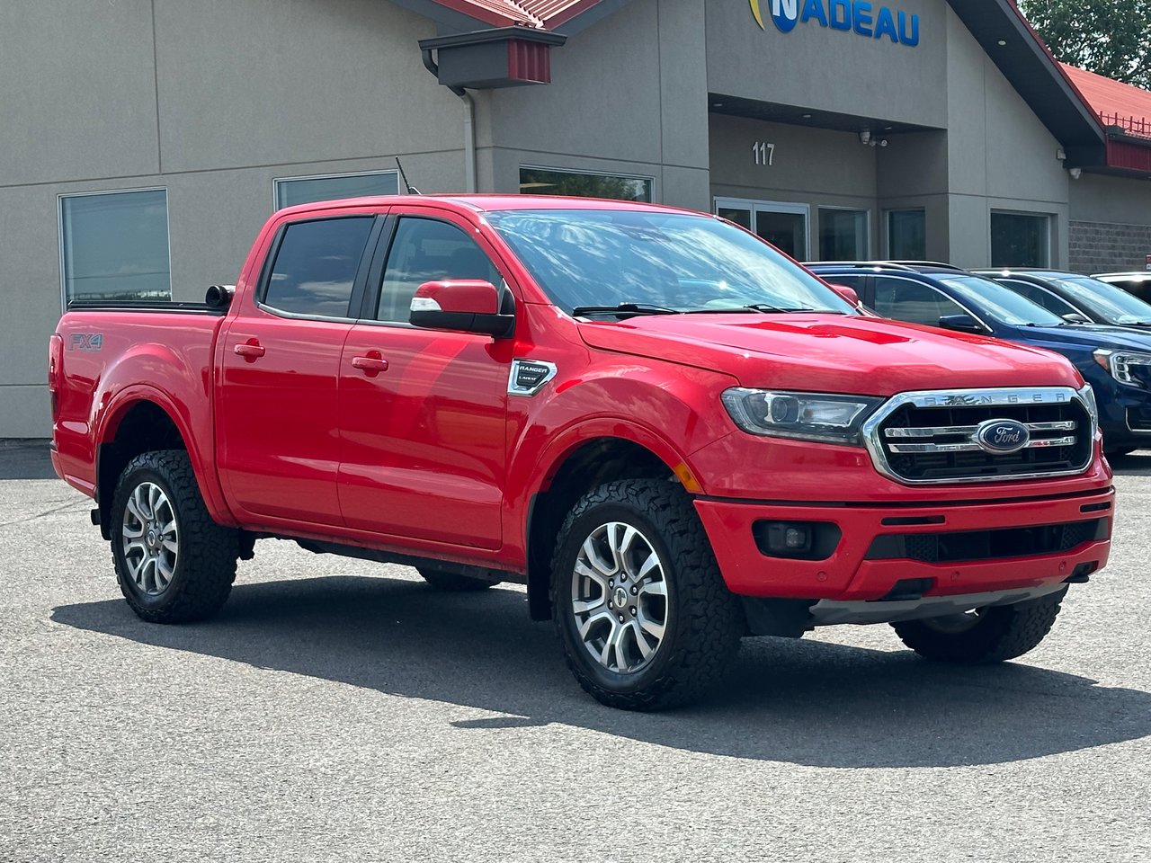 Red 2020 Ford Ranger Pickup Truck Four-Wheel Drive Automatic