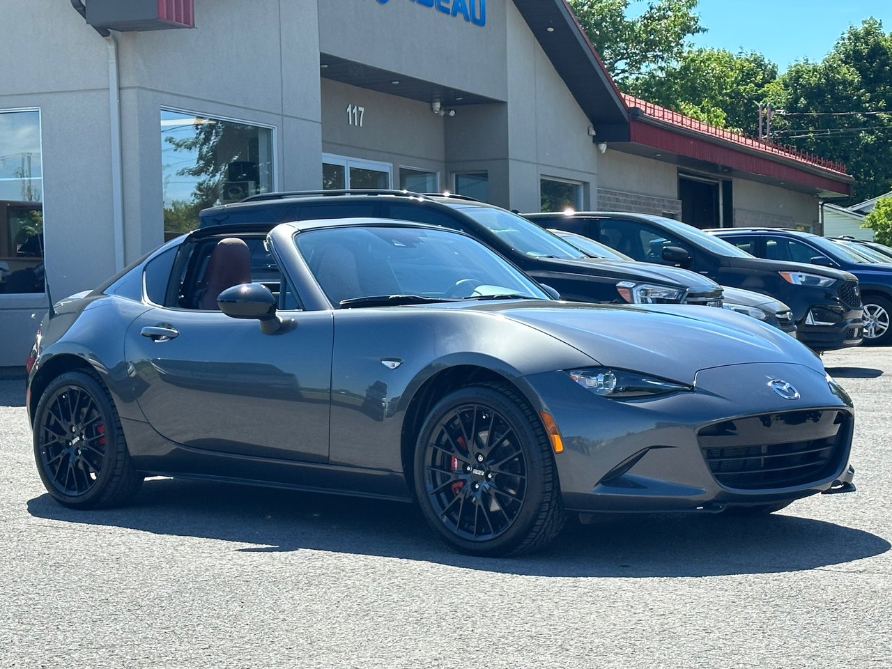 Gray 2017 Mazda MX-5 RF GT RWD Convertible Manual