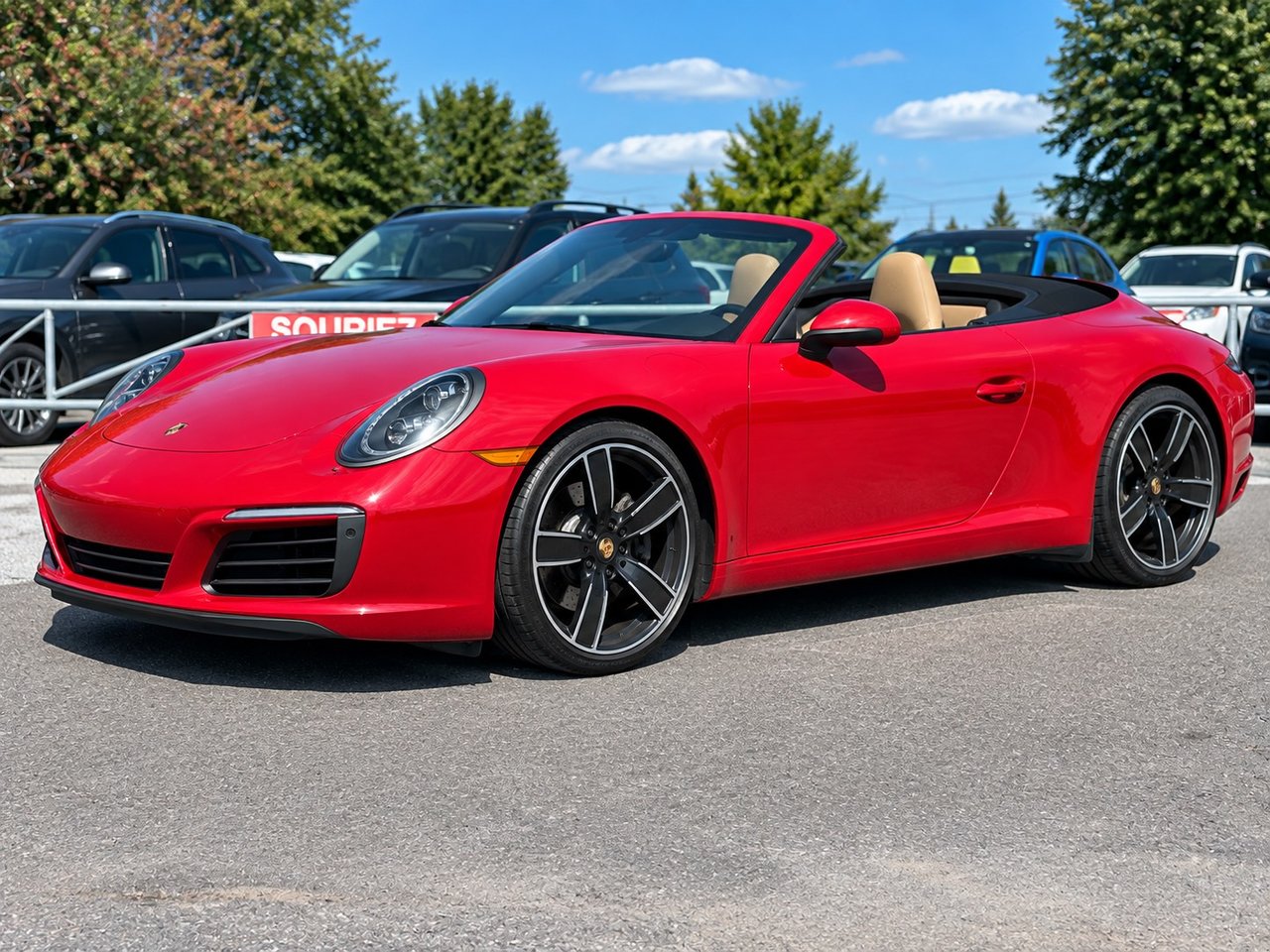 Red 2019 Porsche 911 Convertible Rear-Wheel Drive Automatic