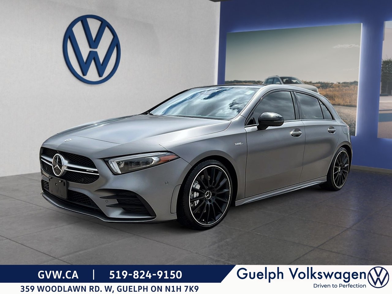 designo Mountain Gray Magno (Matte Finish) 2021 Mercedes-Benz A-Class AMG A 35 4MATIC Sedan AWD Sedan All-Wheel Drive Automatic