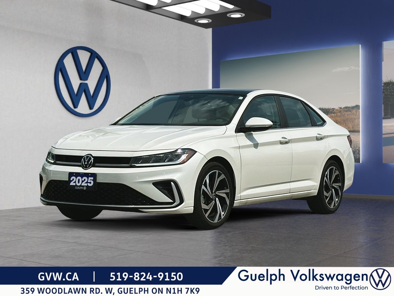 Opal White Pearl 2025 Volkswagen Jetta Sedan Front-Wheel Drive Automatic