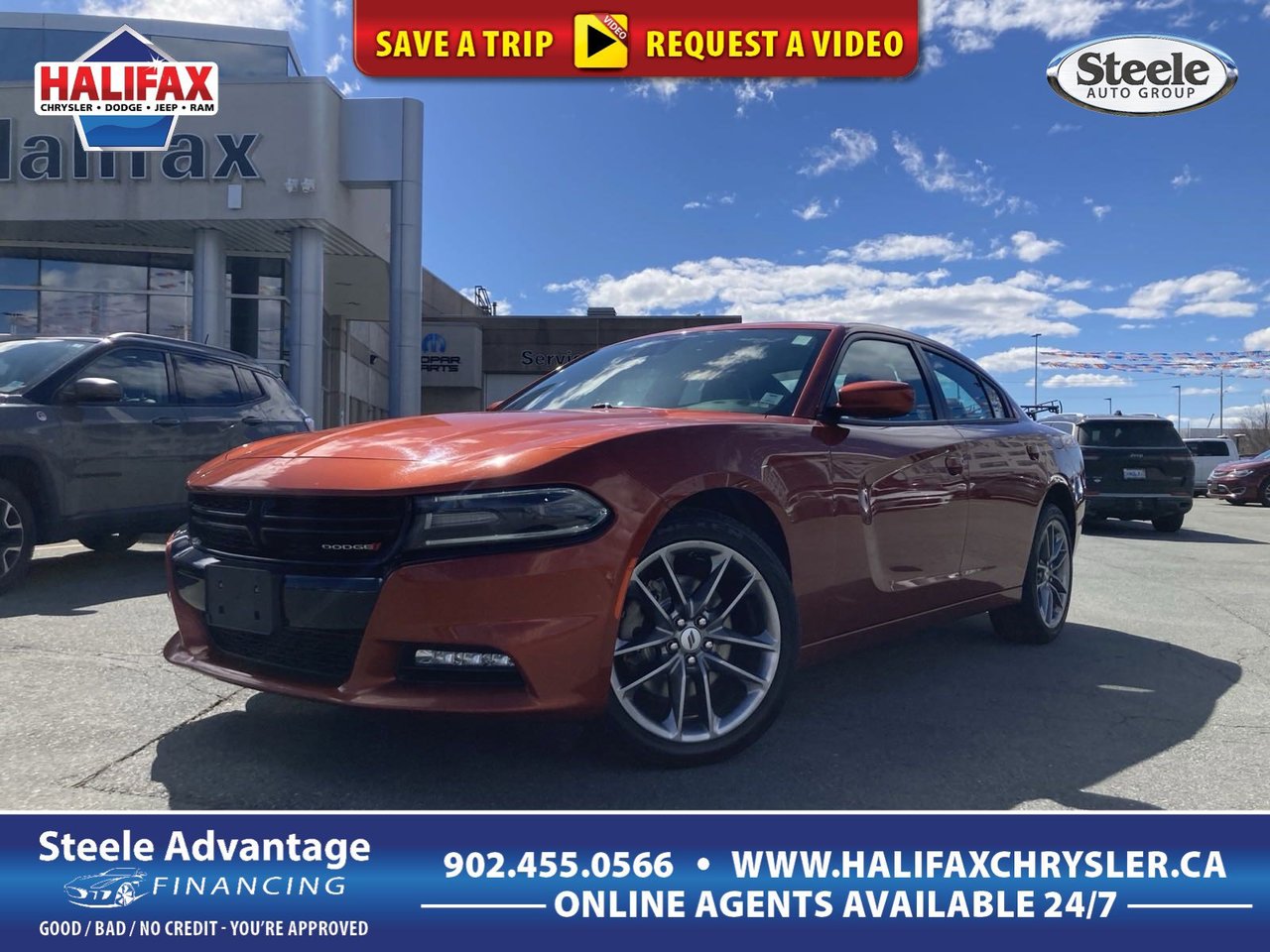 2021 Dodge Charger SXT - AWD, HTD MEMORY LEATHER SEATS, SUNROOF, NAV-0