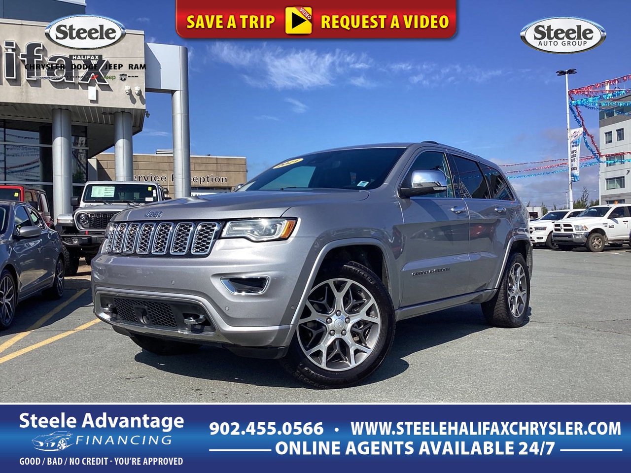 2021 Jeep Grand Cherokee Overland - V8, NAV, HEATED AND COOLED LEATHER SEATS, PANO ROOF,SAFETY PACK-0