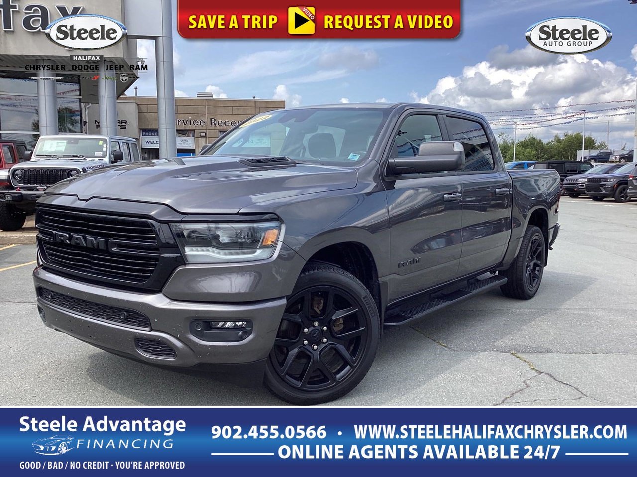 2022 Ram 1500 Sport - LOW KM, 3.92, HTD FRONT AND REAR SEATS, VENT FRONT SEATS, 12 SCREEN WITH NAV, ONE OWNER-0