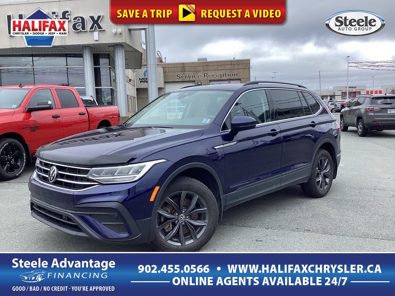2023 Volkswagen Tiguan Comfortline- LOW KM, PANO SUNROOF, HEATED LEATHER SEATS AND WHEEL, POWER LIFT GATE, VW SAFETY SENSE-0