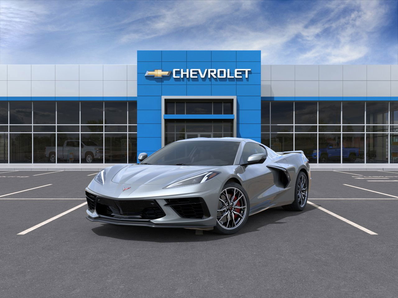Gray (Hypersonic Grey Metallic) 2024 Chevrolet Corvette Coupe Rear-Wheel Drive Automatic