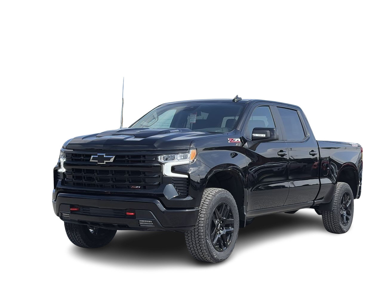 Black 2026 Chevrolet Silverado 1500 LT Trail Boss Crew Cab 4WD Pickup Truck Four-Wheel Drive Automatic