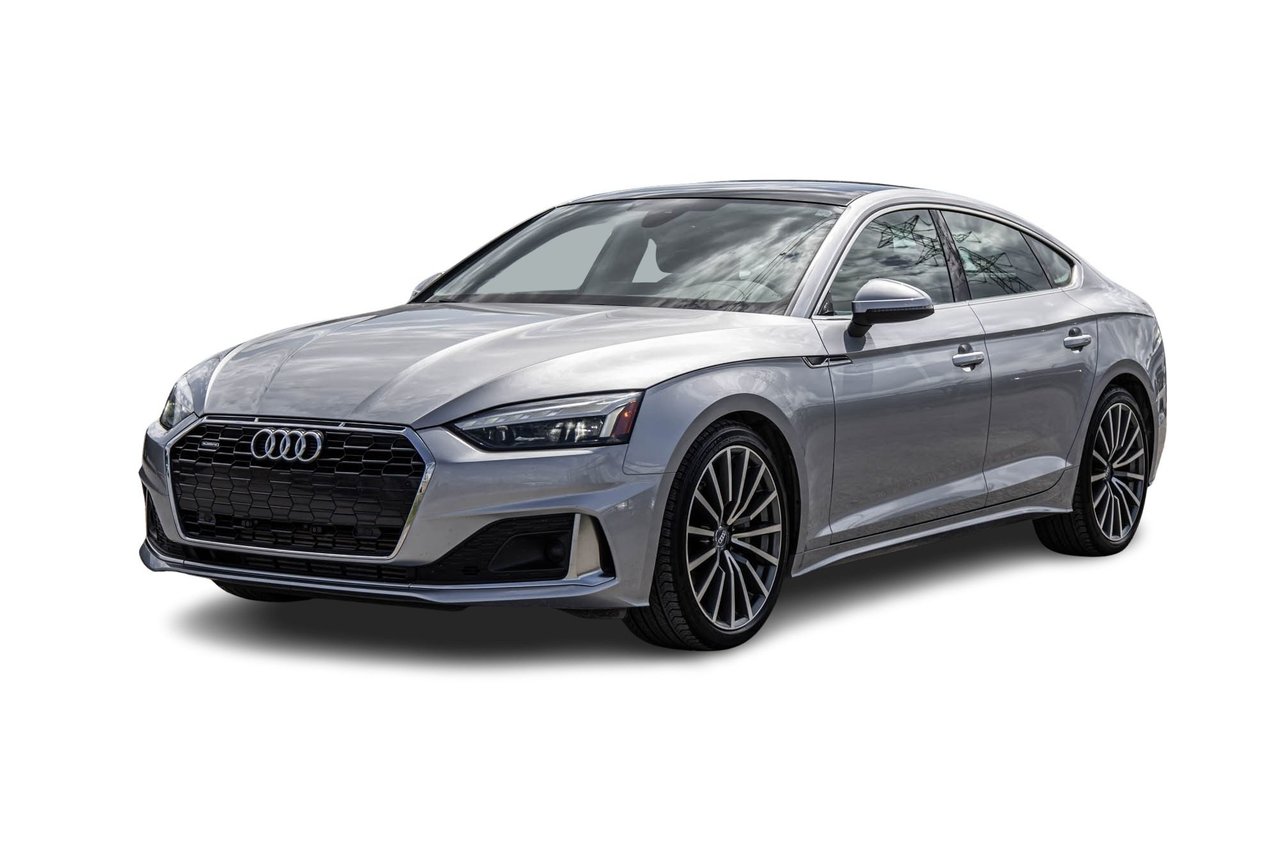 Gray 2020 Audi A5 Sportback Sedan  Automatic