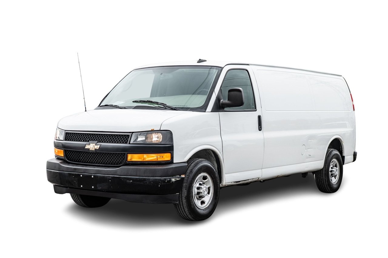 White 2018 Chevrolet Express Cargo Van Rear-Wheel Drive Automatic