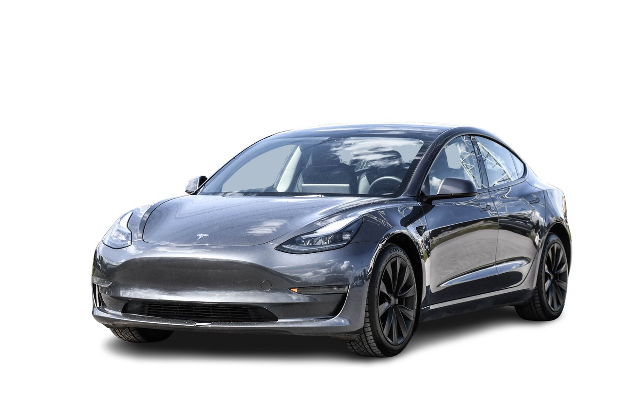 Black (CHARCOAL) 2023 Tesla Model 3 Sedan Rear-Wheel Drive Automatic