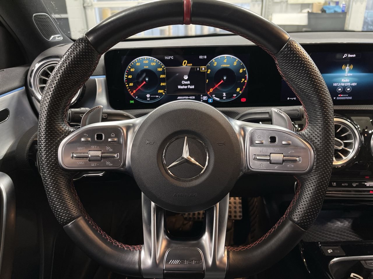 Certified Used 2021 BLACK Mercedes-Benz AMG A 35 AWD 4MATIC + CUIR + CLIM BI-ZONE + CAMERA image 22