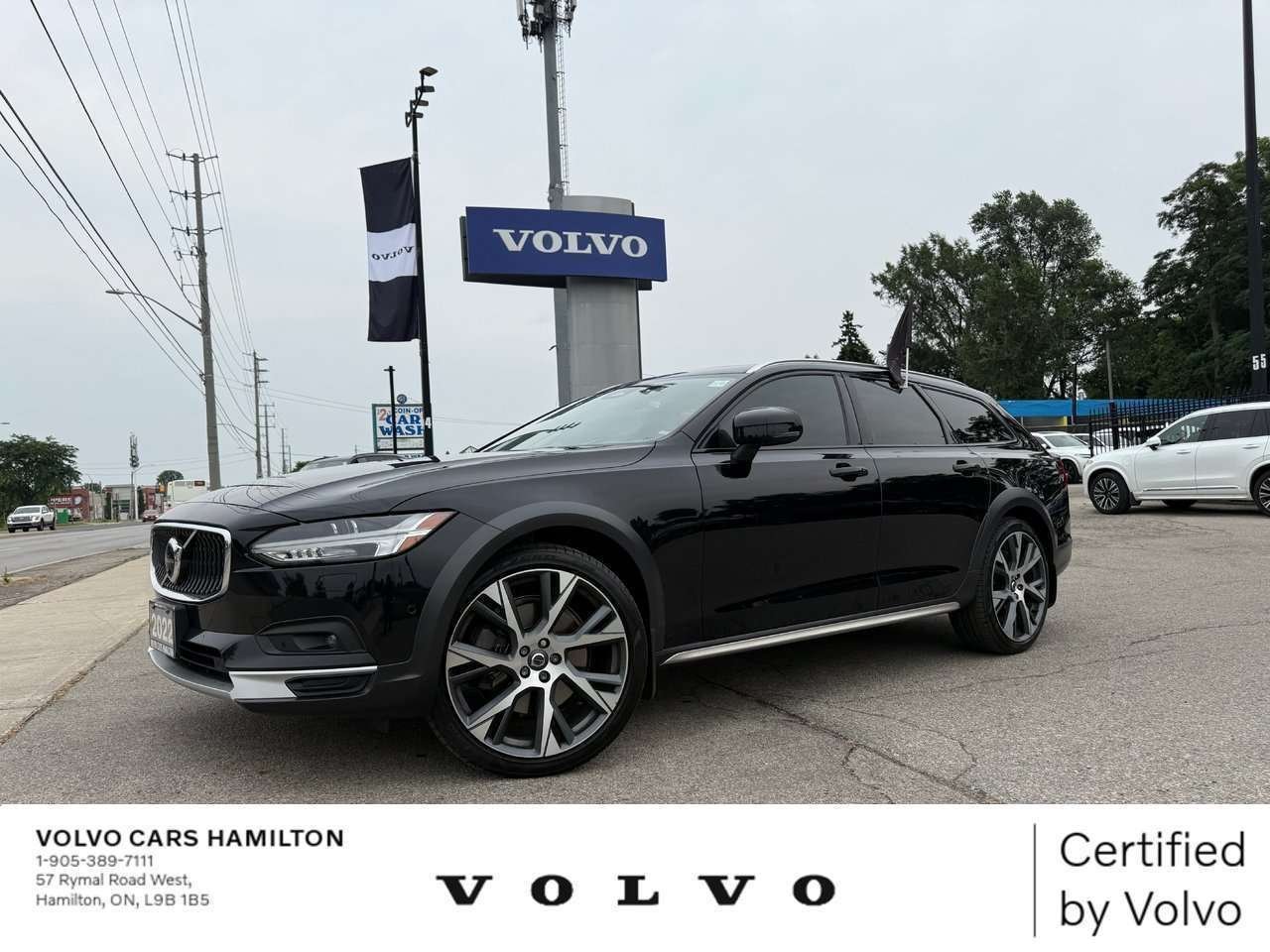 ONYX BLACK METALLIC 2022 Volvo V90 Wagon All-Wheel Drive Automatic