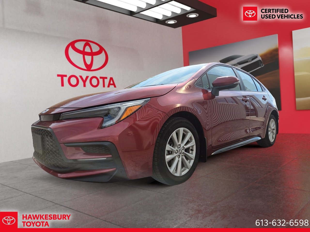 Red (Ruby Flare Pearl) 2023 Toyota Corolla SE FWD Sedan Front-Wheel Drive 