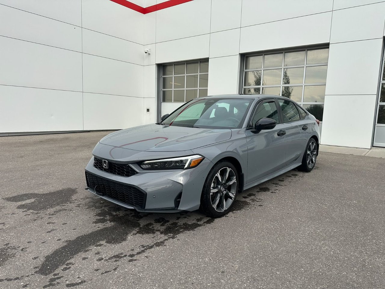 Gray (URBAN GREY PEARL) 2025 Honda Civic Hybrid Sedan Front-Wheel Drive Automatic
