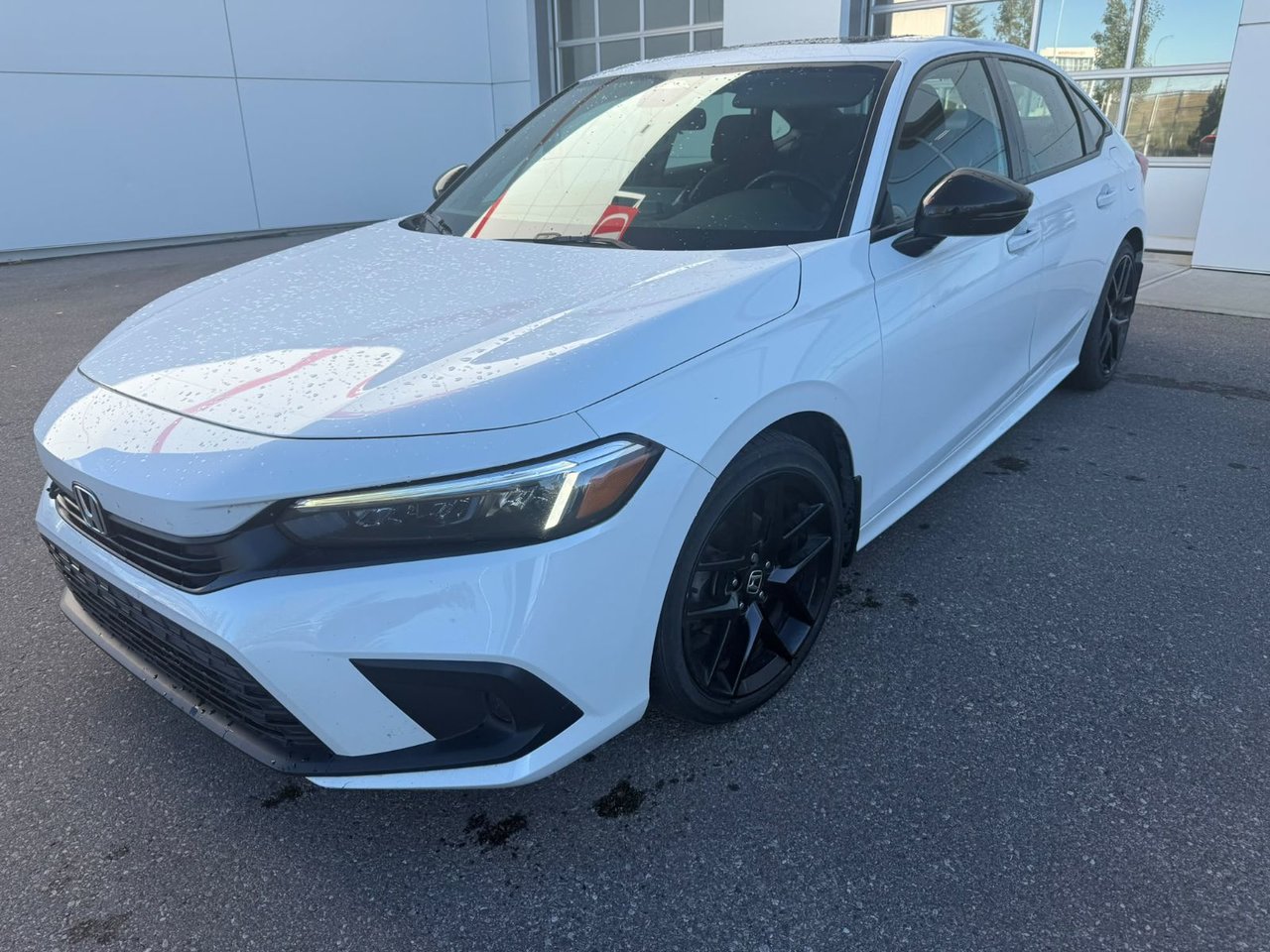 White 2022 Honda Civic Sedan Front-Wheel Drive Automatic