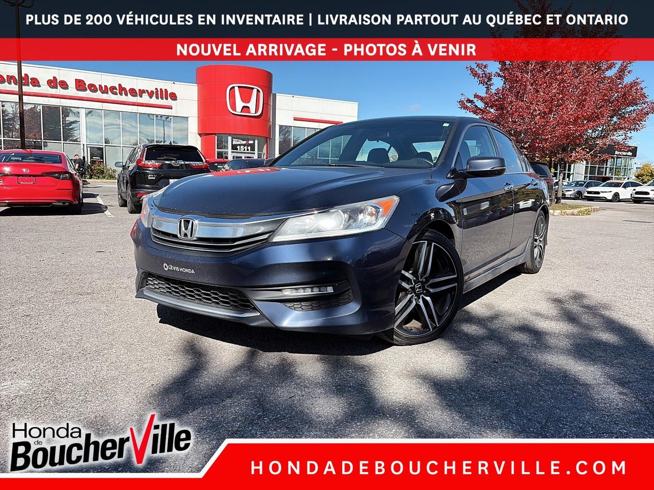 Blue 2016 Honda Accord Sedan Front-Wheel Drive Continuously Variable Transmission