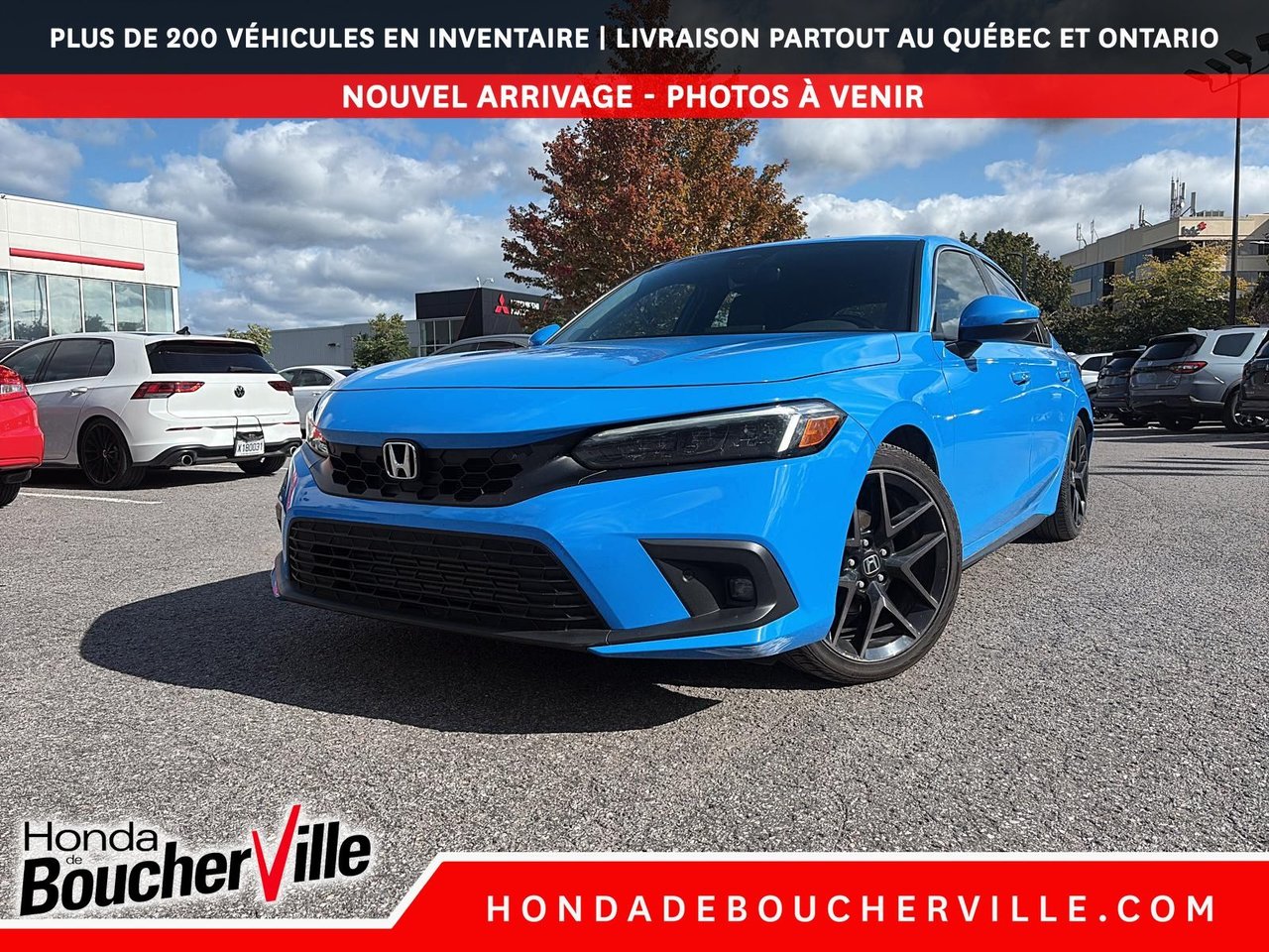 Blue 2022 Honda Civic Hatchback Hatchback Front-Wheel Drive Manual