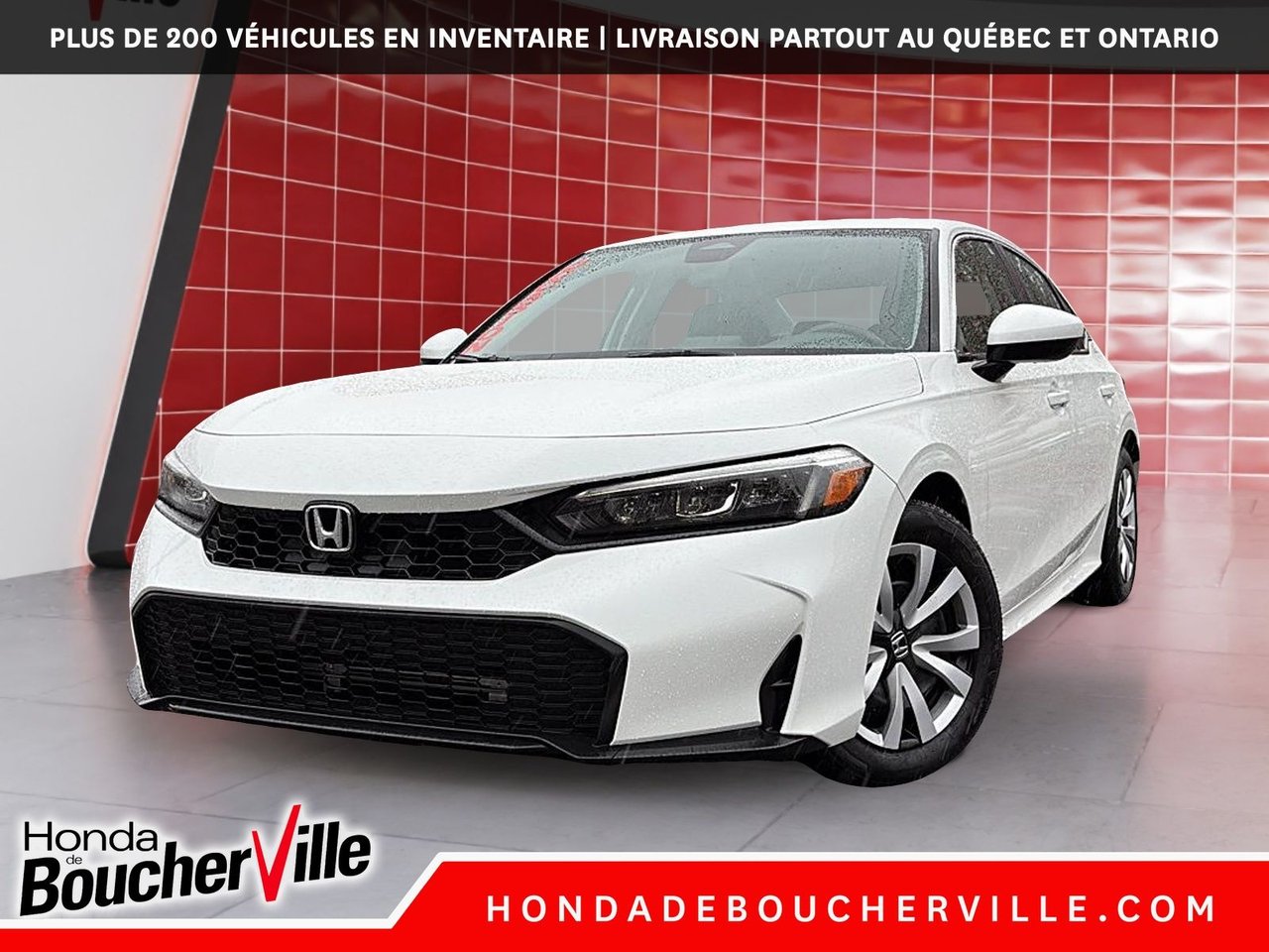 Platinum White Pearl 2025 Honda Civic Sedan Front-Wheel Drive Continuously Variable Transmission