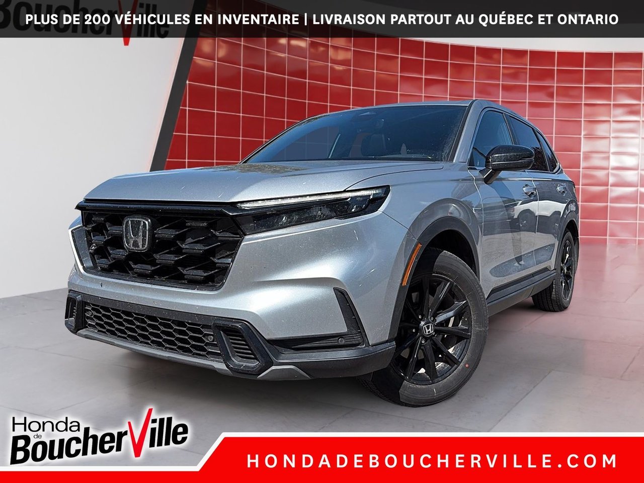 Solar Silver Metallic 2025 Honda CR-V Hybrid SUV / Crossover Continuously Variable Transmission