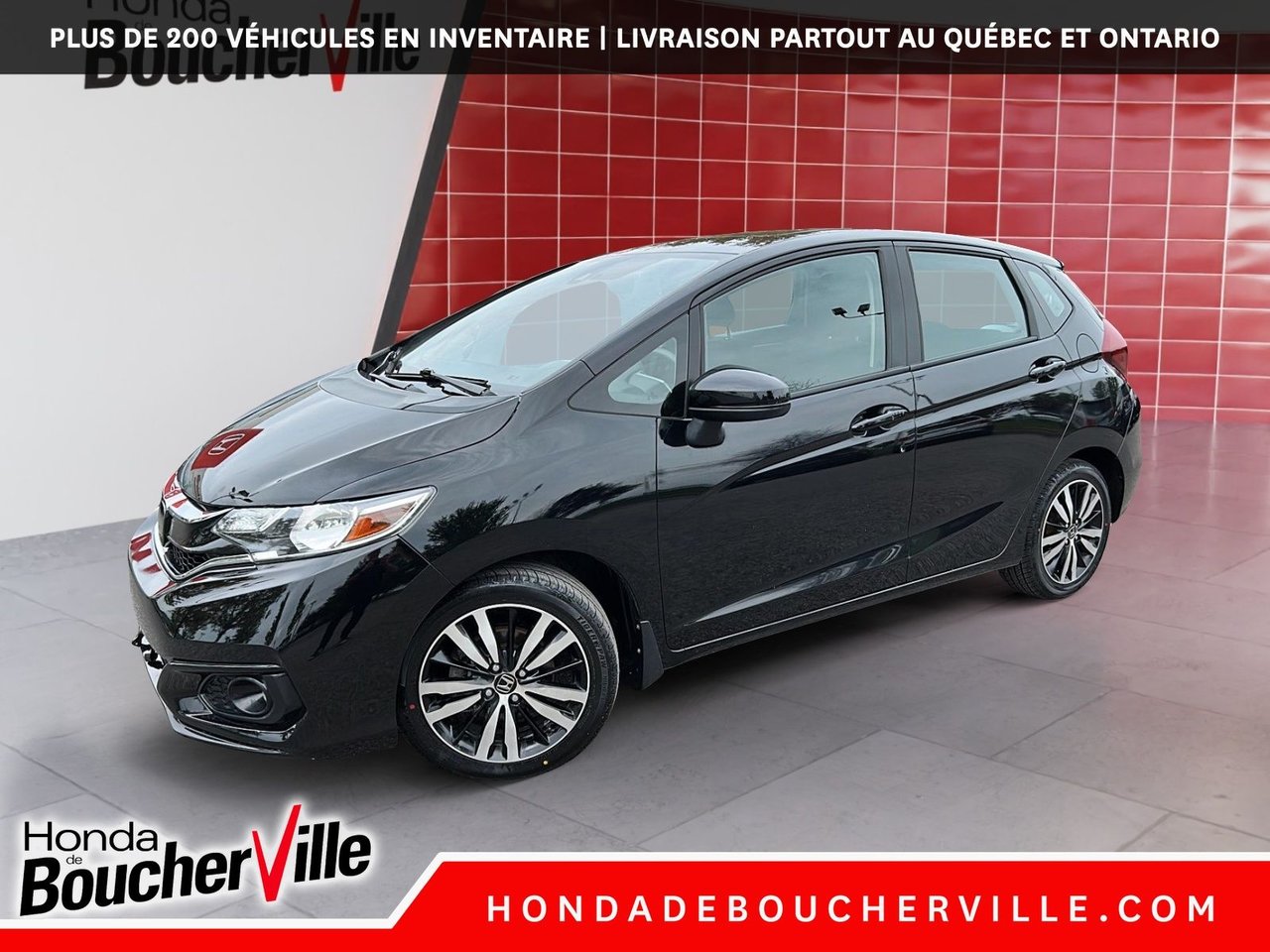Crystal Black Pearl 2020 Honda Fit Hatchback Front-Wheel Drive Continuously Variable Transmission