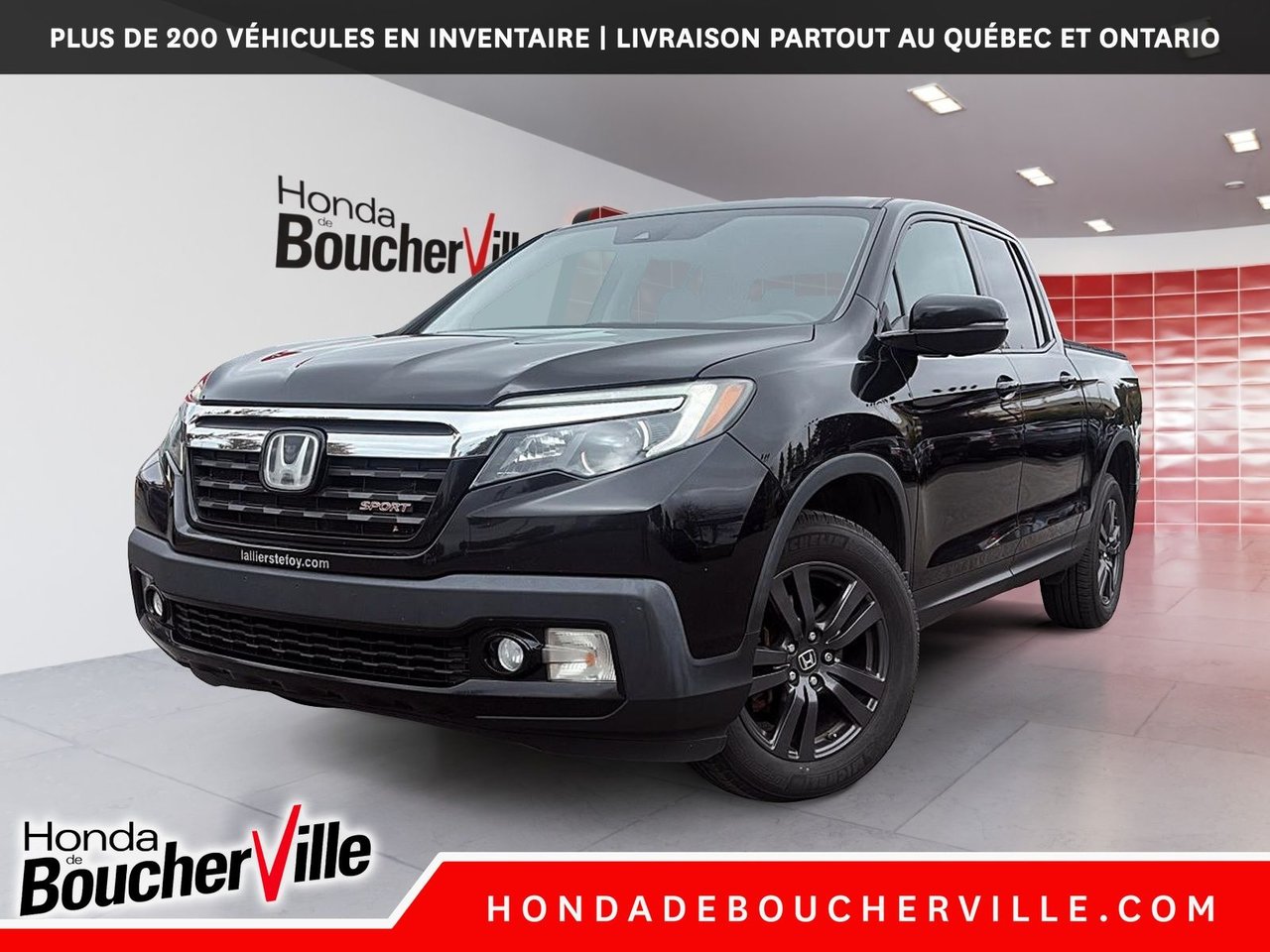 Crystal Black Pearl 2018 Honda Ridgeline Pickup Truck All-Wheel Drive Automatic