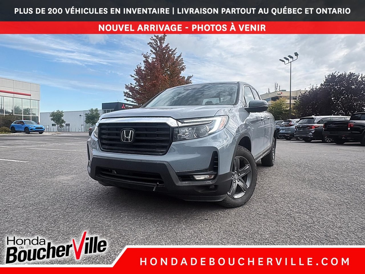 Gray 2023 Honda Ridgeline Pickup Truck  Automatic