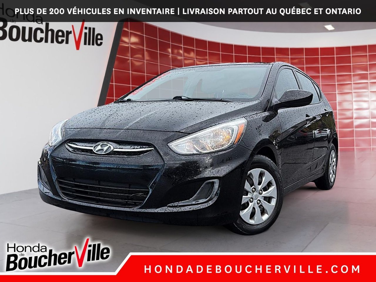 Crystal Black Pearl 2017 Hyundai Accent Hatchback  Automatic