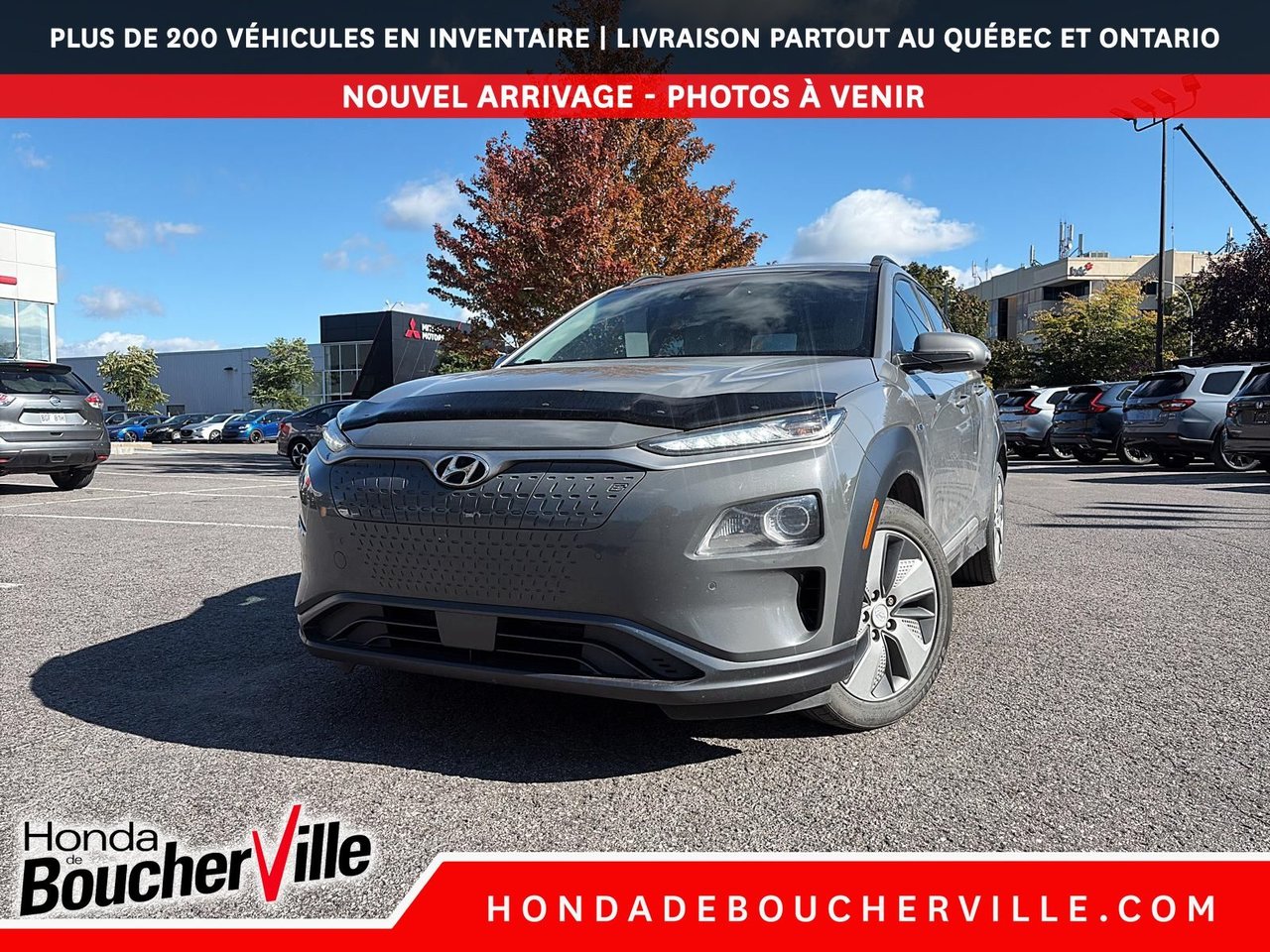 Gray 2019 Hyundai Kona Electric SUV / Crossover Front-Wheel Drive Automatic