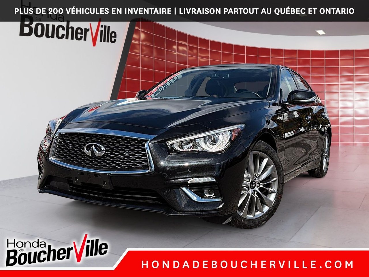 Crystal Black Pearl 2024 INFINITI Q50 Sedan All-Wheel Drive Automatic