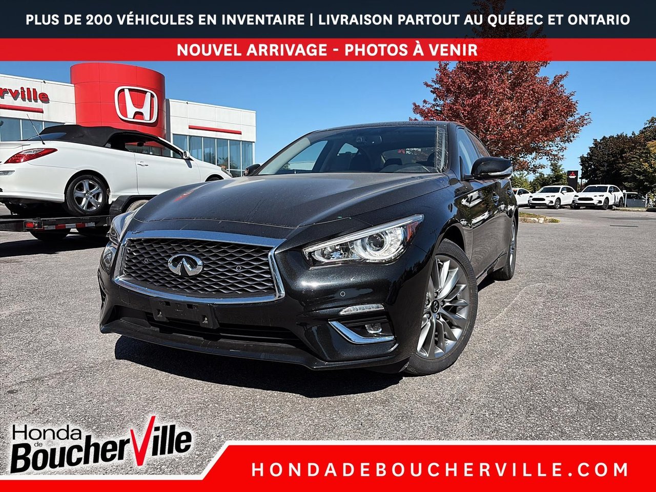 Crystal Black Pearl 2024 INFINITI Q50 Sedan All-Wheel Drive Automatic