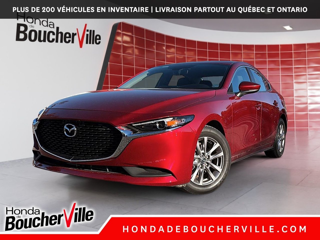 Red 2021 Mazda MAZDA3 Sedan Automatic