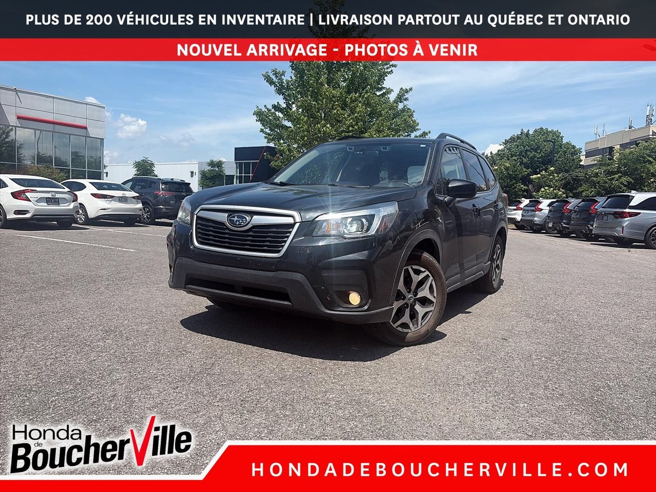 Crystal Black Pearl 2020 Subaru Forester 2.5i Touring AWD with EyeSight Package SUV / Crossover  Continuously Variable Transmission