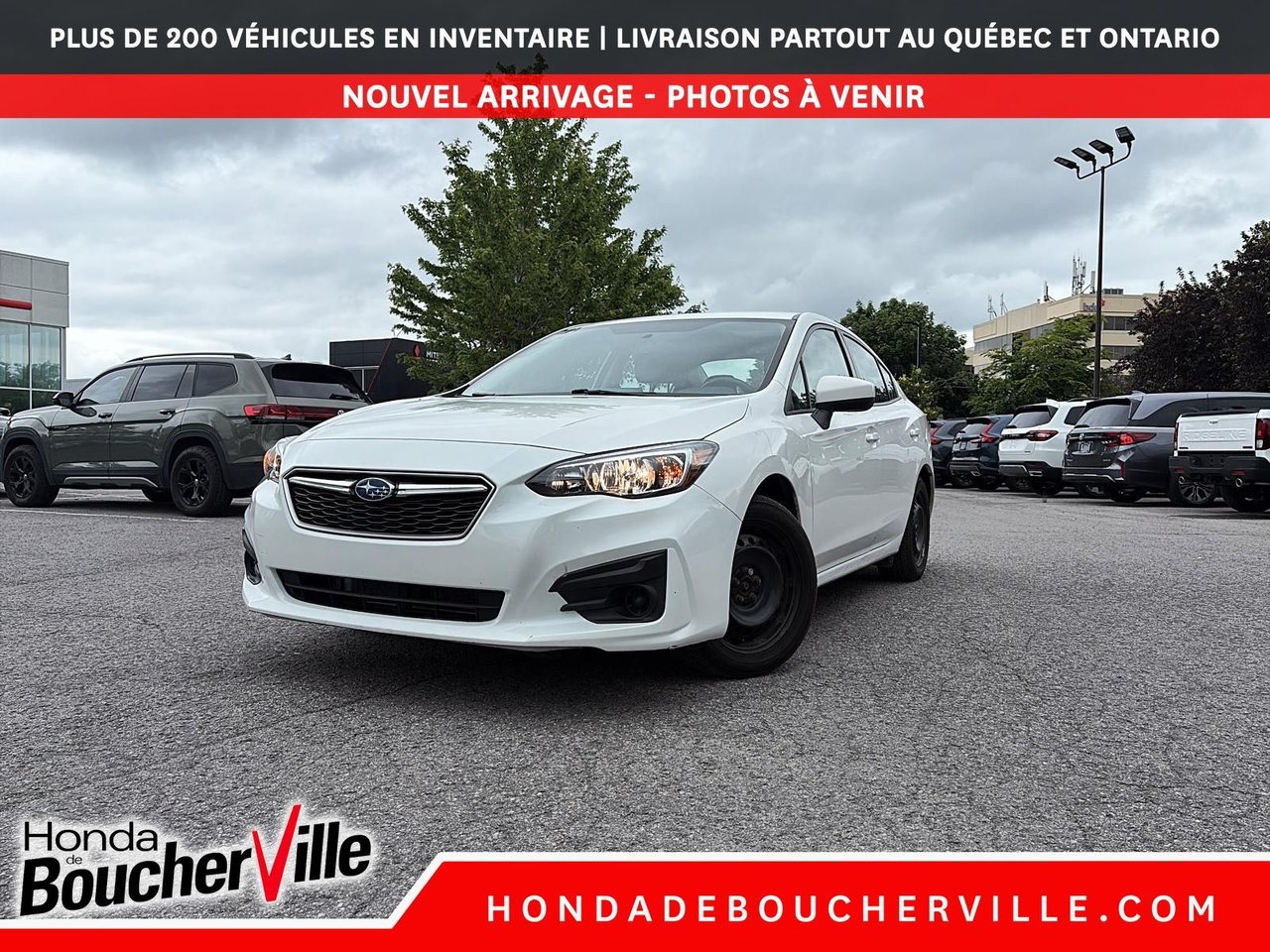 White 2017 Subaru Impreza Sedan Continuously Variable Transmission