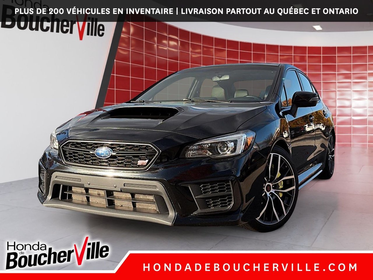 Crystal Black Pearl 2020 Subaru WRX STI Sedan All-Wheel Drive Manual