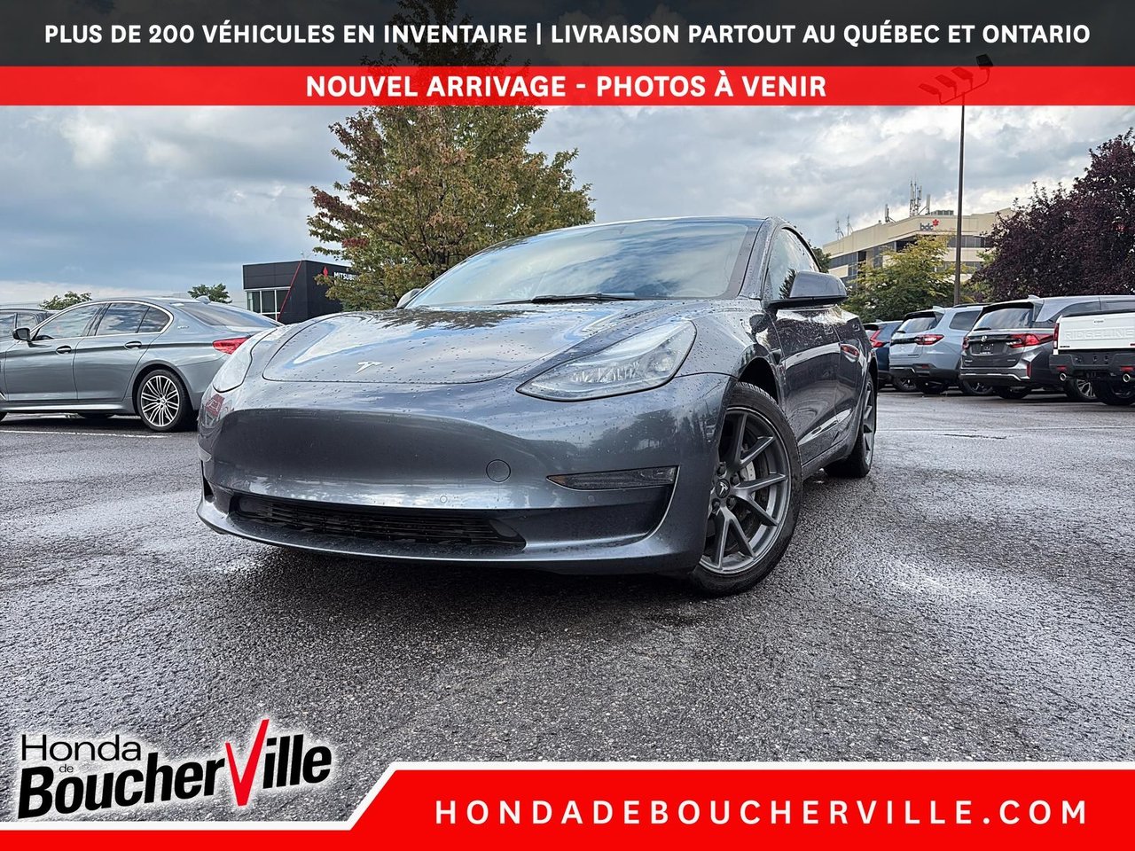 Midnight Silver Metallic 2022 Tesla Model 3 Sedan Rear-Wheel Drive Automatic