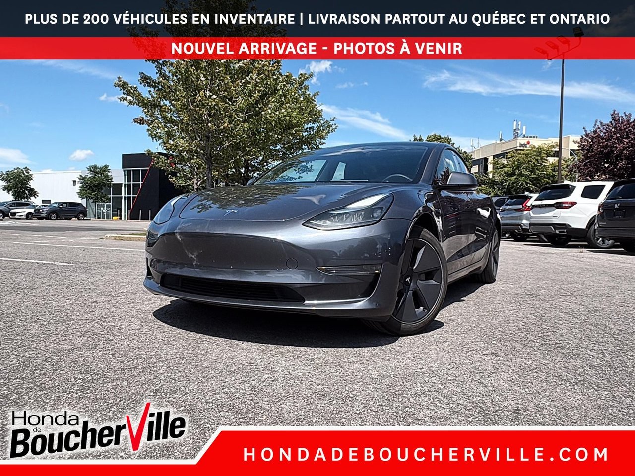 Midnight Silver Metallic 2023 Tesla Model 3 Sedan Rear-Wheel Drive Automatic