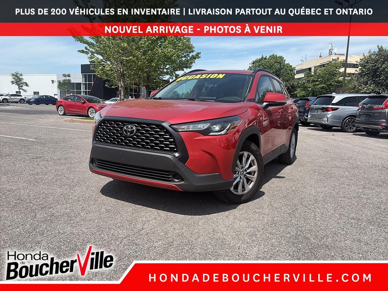 Barcelona Red Metallic 2022 Toyota Corolla Cross LE AWD SUV / Crossover All-Wheel Drive Automatic