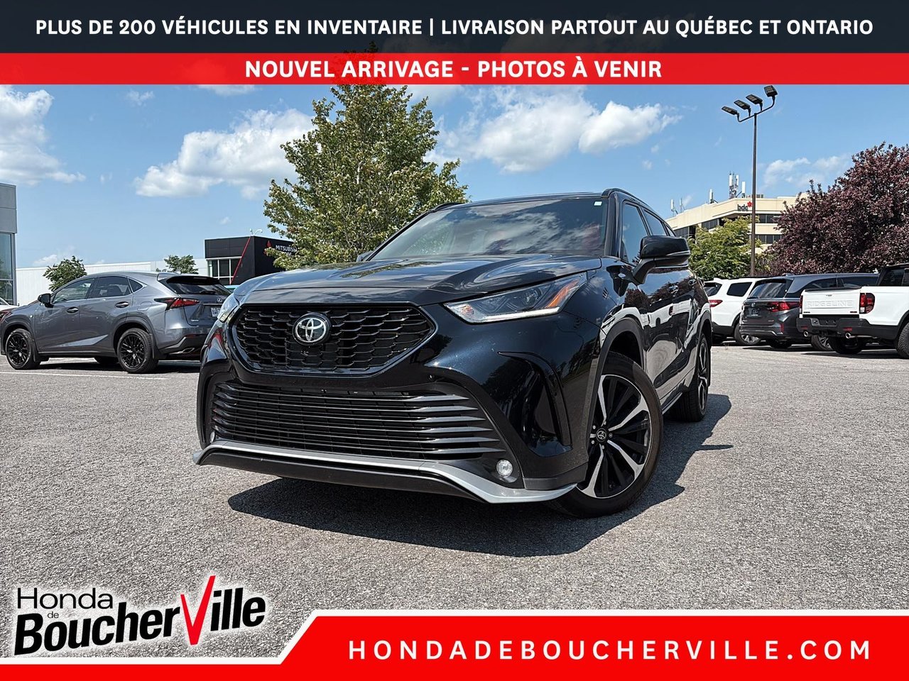 Crystal Black Pearl 2021 Toyota Highlander SUV / Crossover All-Wheel Drive Automatic