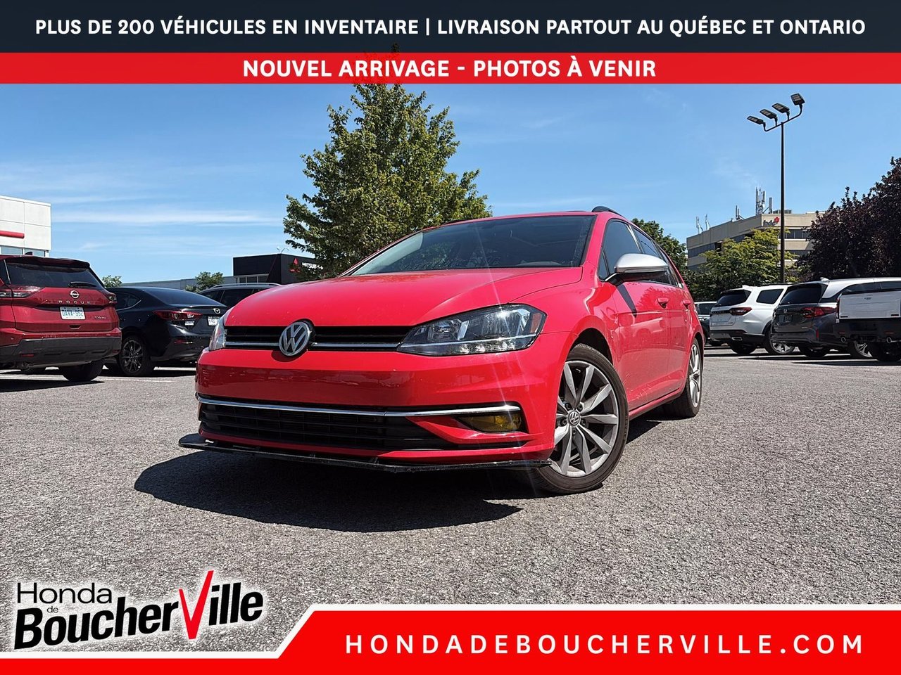 Red 2019 Volkswagen Golf SportWagen Wagon Automatic