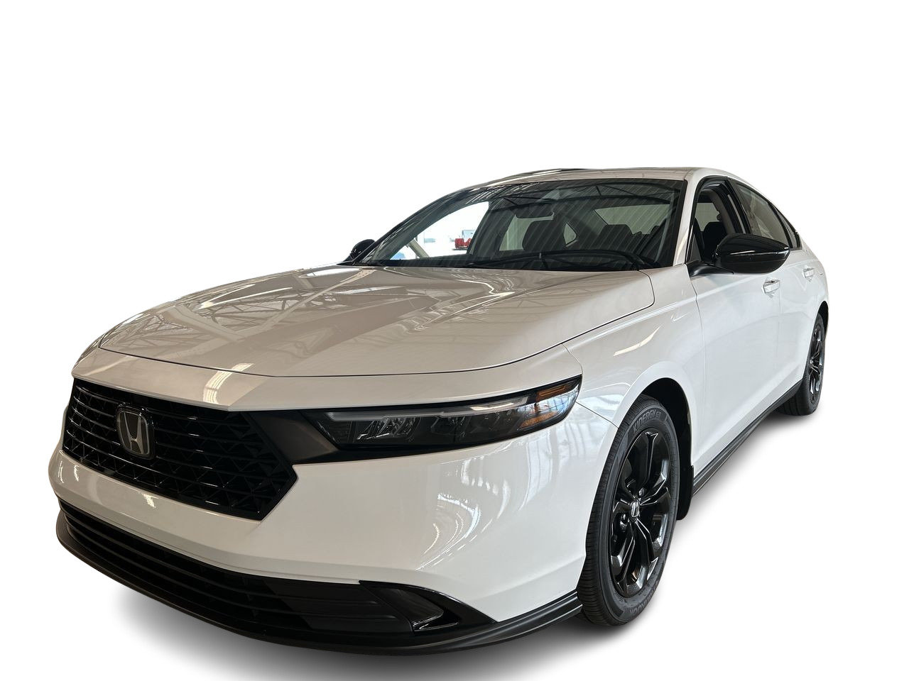 Gray (PLATINUM WHITE PEARL(NH-883P)-BLACK PREMIUM PAINT) 2025 Honda Accord Sedan Front-Wheel Drive Automatic